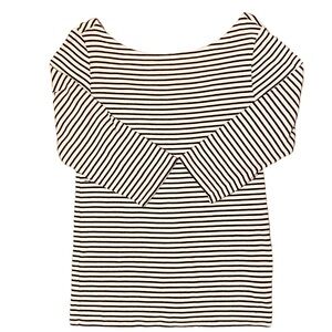 GAP Navy and White Striped Top Shirt Long Sleeve